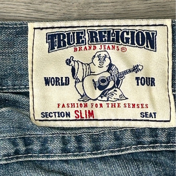 True Religion Men's Slim Blue Jeans Sz 29 - Picture 11 of 13